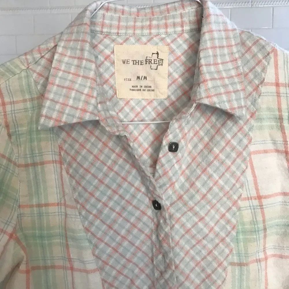 Free People casual button down shirt size M - Picture 2 of 3
